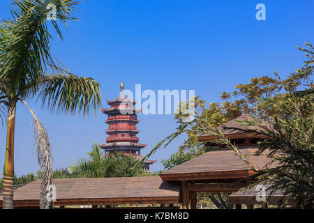 Xiamen, China - Feb 4, 2014: Xinglin Pavillon im Garten Expo Stockfoto