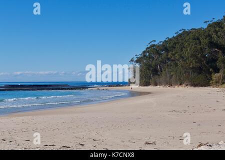 Strand in PAPAMOA an der Südküste Stockfoto