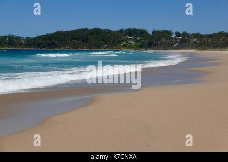 Strand in PAPAMOA an der Südküste Stockfoto