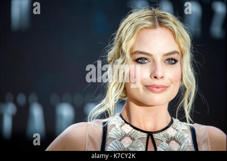 Foto muss Gutgeschrieben © Alpha Presse 080004 05/06/2016 Margot Robbie Die Legende von Tarzan Premiere Odeon Leicester Square London Stockfoto