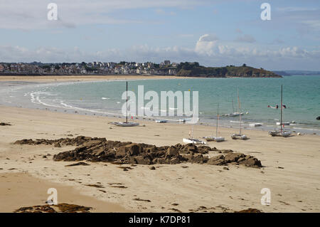 Beach o Pleneuf-Val-Andre in Bretagne (Frankreich) Stockfoto