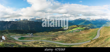 Panorama der Stilfser Joch, Italien Stockfoto