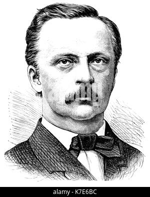 HERMANN von Helmholtz (1821-1894), deutscher Arzt und Physiker Stockfoto