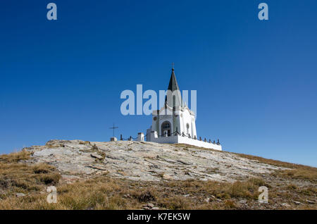 Kajmakcalan Kapelle - WW 1 Lage - Mazedonien - Griechenland Grenze Stockfoto