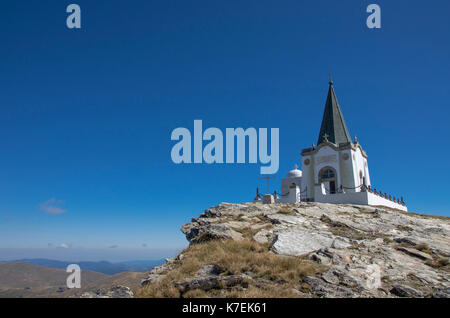 St. Peter Kapelle am Kajmakcalan-WW 1 Lage - Mazedonien - Griechenland Grenze Stockfoto