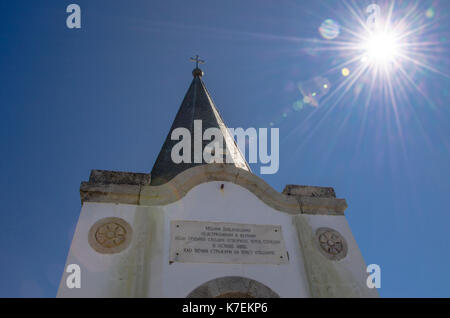 Kajmakcalan Kapelle - WW 1 Lage - Mazedonien - Griechenland Grenze Stockfoto