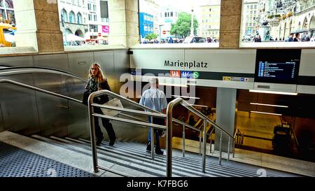 Marienplatz in München, Bayern, Deutschland Stockfoto