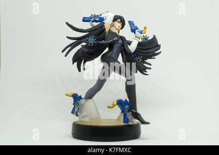 Nintendo Super Smash Bros amiibo Sammlung Abbildung bayonetta Stockfoto