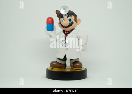 Nintendo Super Smash Bros amiibo Sammlung Abbildung dr. Mario Stockfoto