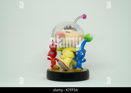 Nintendo Super Smash Bros Amiibo Collection Figur Olimar Stockfoto
