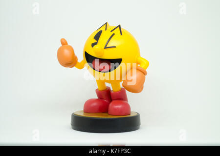 Nintendo Super Smash Bros Amiibo Collection Figur Pacman Stockfoto