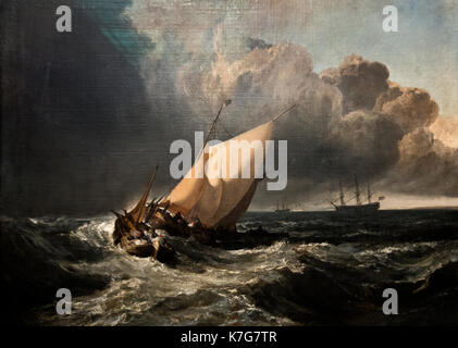 Joseph Turner: Holländische Boote in einem Gale (' der Bridgewater Meer Stück') 1801 Stockfoto