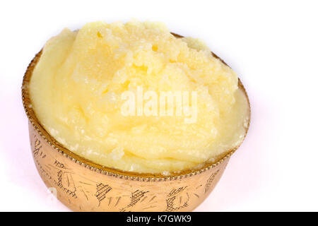 Desi Ghee oder clariified flüssige Butter, Öl, reinem Ghee Stockfoto