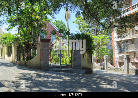 Xiamen, China - 23.August 2014: Insel Gulangyu Straße in der Stadt Xiamen, Fujian, China Stockfoto
