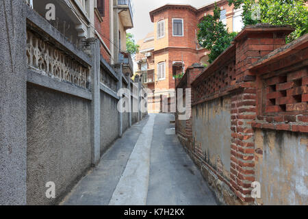 Xiamen, China - 23.August 2014: Insel Gulangyu Straße in der Stadt Xiamen, Fujian, China Stockfoto