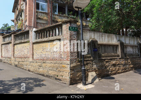 Xiamen, China - 23.August 2014: Insel Gulangyu Straße in der Stadt Xiamen, Fujian, China Stockfoto