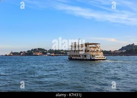 Xiamen, China - 23.August 2014: Xiamen Gulangyu Insel Blick auf die Insel Stockfoto