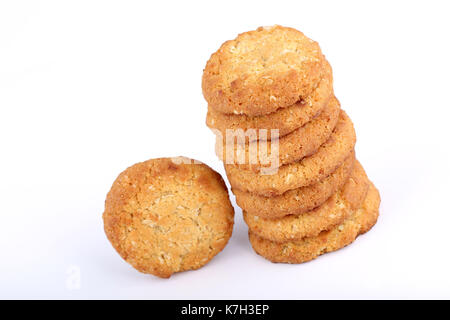 Haferflocken Cookies mit Honig, Honig, handgemachten Haferflocken Cookies Cookies, handgefertigte assorted Cookies Stockfoto