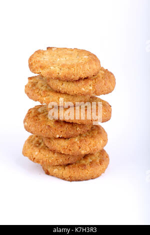 Haferflocken Cookies mit Honig, Honig, handgemachten Haferflocken Cookies Cookies, handgefertigte assorted Cookies Stockfoto