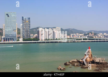 Xiamen, China - 23.August 2014: Xiamen Lujinag Fluss in der Stadt Xiamen, Fujian, China Stockfoto
