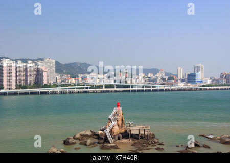 Xiamen, China - 23.August 2014: Xiamen Lujinag Fluss in der Stadt Xiamen, Fujian, China Stockfoto