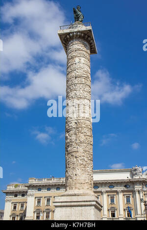 Marco Aurelio Spalte in Rom, Italien Stockfoto