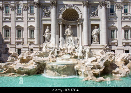 Vom Trevi-Brunnen in Rom, Italien, Detail Stockfoto