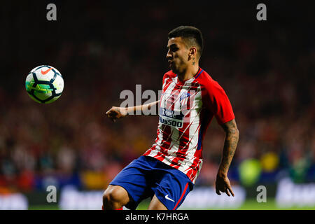 Engel Martin Correa (11) Atletico de Madrid player. La Liga zwischen Atletico de Madrid gegen Malaga CF Wanda Metropolitano Stadion in Madrid, Spanien, 16. September 2017. Stockfoto