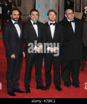 Foto muss Gutgeschrieben © Kate Grün/Alpha werden Drücken Sie 079965 14/02/2016 Gast im EE Bafta British Academy Film Awards Ankünfte am Royal Opera House in London. Stockfoto