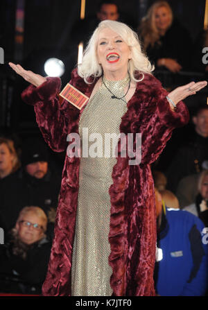 Foto muss Gutgeschrieben © Kate Grün/Alpha Presse 079965 05/01/2016 Angie Bowie Celebrity Big Brother 2016 starten Nacht Elstree Studios Hertfordshire London Stockfoto