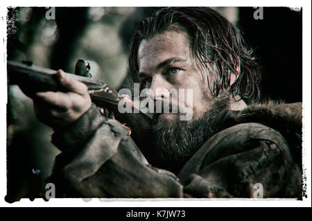 Foto muss Gutgeschrieben © Twentieth Century Fox Film Corporation/von Alpha 070000 (2016) Leonardo DiCaprio als Hugh Glas geliefert in dem Film die Wiedergänger Stockfoto