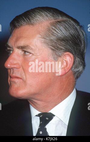 © ALPHA050000(1980) CECIL PARKINSON M.P. - auf dem Parteitag der Konservativen Partei. Stockfoto