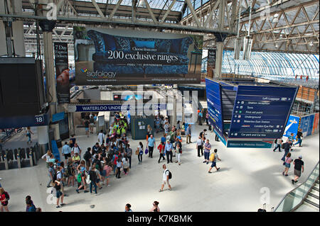 Waterloo Bahnhof, London, UK Stockfoto