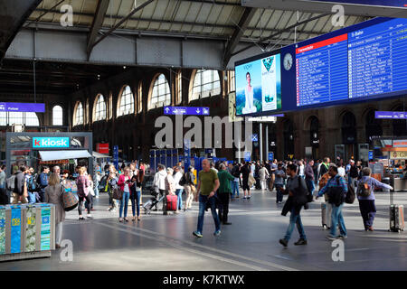 Schweiz Zürich Hauptbahnhof Stockfoto