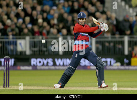 England's Alex Hales batting während der NatWest T20 Match im Emirates Riverside, Durham. Stockfoto