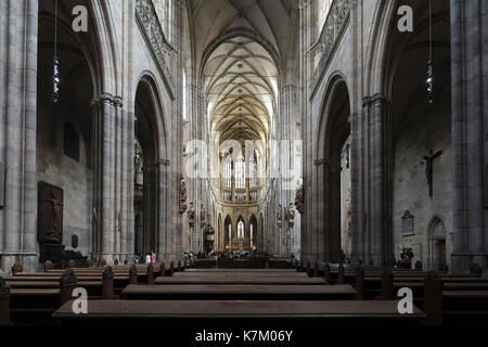 Die Kathedrale von St. Vitus in Prag bietet: Atmosphäre, wo: Prag, Tschechische Republik Wann: 16 Aug 2017 Quelle: Oscar Gonzalez/WENN.com Stockfoto