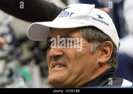 Toni Nadal ist der Onkel und Trainer der Tennisspieler Rafael Nadal (ESP) Sieger der männlichen Singles Finale bei den US Open Tennis Championships 2017 Stockfoto