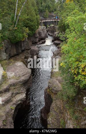 Die temperance River Gorge, in der Nähe von Schroeder, Minnesota, USA. Stockfoto