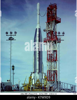 Die Atlas Collection im San Diego Air & Space Museum zeigt über 3.000 Rollen 16-mm-Filme, Interviews und Missionsaufzeichnungen, die die Entwicklung des Atlas-Trägerraketen von seinen Anfängen als ICBM bis zur Unterstützung von Astronauten-Missionen dokumentieren. Stockfoto