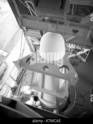 Die Atlas Collection im San Diego Air & Space Museum bewahrt Materialien auf, die die Rolle des Trägerraketen Atlas bei der US-amerikanischen Raumfahrt dokumentieren. Die Kollektion umfasst 3.000 Rollen 16-mm-Film, Missionsaufnahmen, Fotos und technische Aufzeichnungen, die den Übergang von Atlas vom ICBM zum Trägerraketen erfassen. Stockfoto