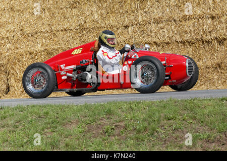 BMW Monopoletta Formel 3 auf der Rennstrecke, Rennwagen von 1950, Classic Days Schloss Dyck, Jüchen, Nordrhein-Westfalen, Deutschland Stockfoto