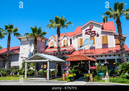 Charleston, South Carolina, Mt. Pleasant, Shem Creek, Waterfront, R.B.'s Seafood Restaurant, Abendessen, Außenbereich, SC170516030 Stockfoto