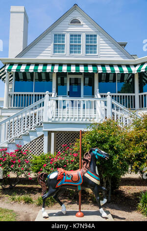 Myrtle Beach South Carolina, Franklin G. Burroughs-Simeon B. Chapin Kunstmuseum, Außenansicht, Karussellpferd, SC170516100 Stockfoto