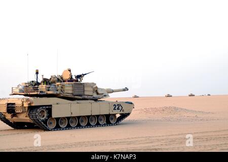 US M1A2 Abrams Kampfpanzer Scans der Branche Stockfoto