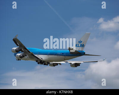 PH-BFV KLM Royal Dutch Airlines Boeing 747-406 (M) cn 28460 Abflug vom Flughafen Schiphol (AMS-EHAM), in den Niederlanden Bild 2 Stockfoto