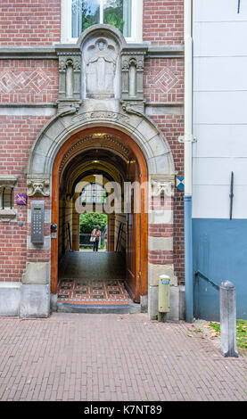 Der Begijnhof Innenhof im Zentrum von amsterdam Stockfoto