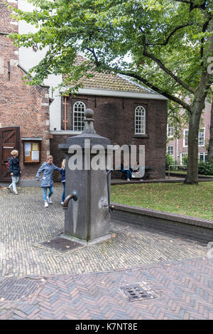 Der Begijnhof Innenhof im Zentrum von amsterdam Stockfoto