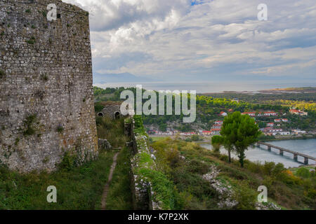 Albanien ist ein bergiges Land auf dem Balkan Stockfoto
