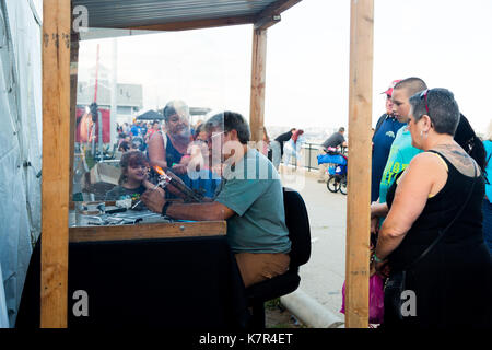 Anbieter im Hampton Beach Seafood Festival 2017#hbsf 17. Stockfoto