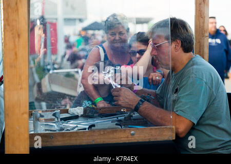 Anbieter im Hampton Beach Seafood Festival 2017#hbsf 17. Stockfoto